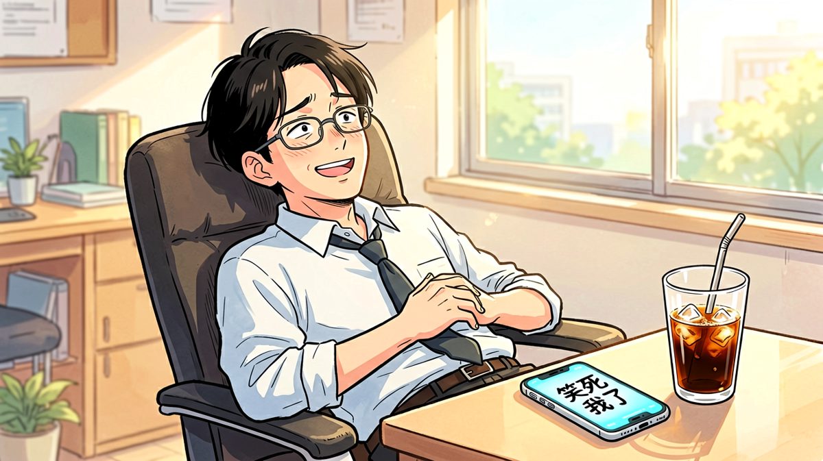 第三格：安全了！继续享受摸鱼时光
