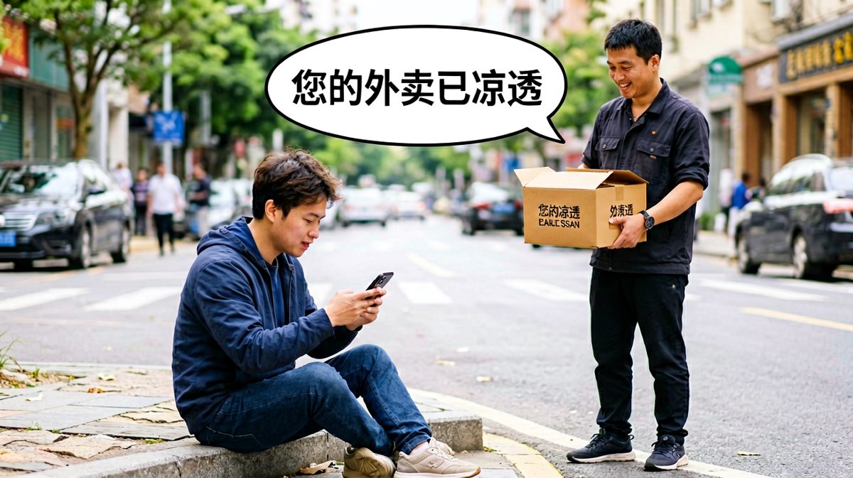 点外卖刷剧三小时，外卖小哥：我凉了你没凉