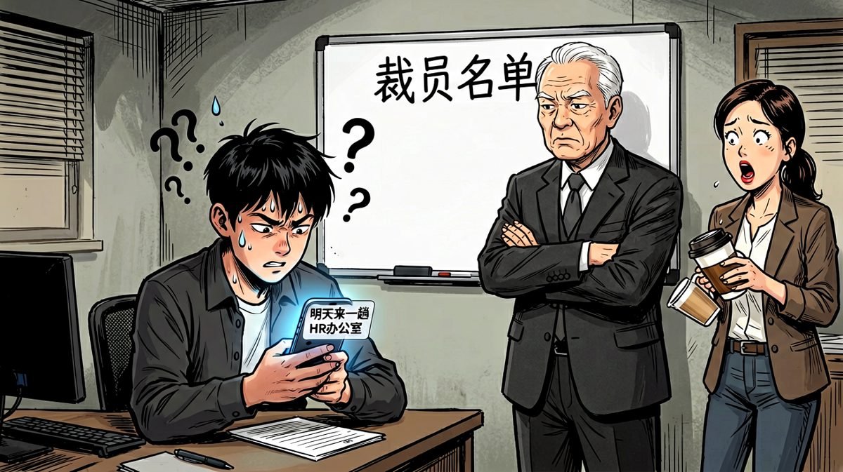 员工以为被裁吓得发抖，结果名单上写的竟是老板自己