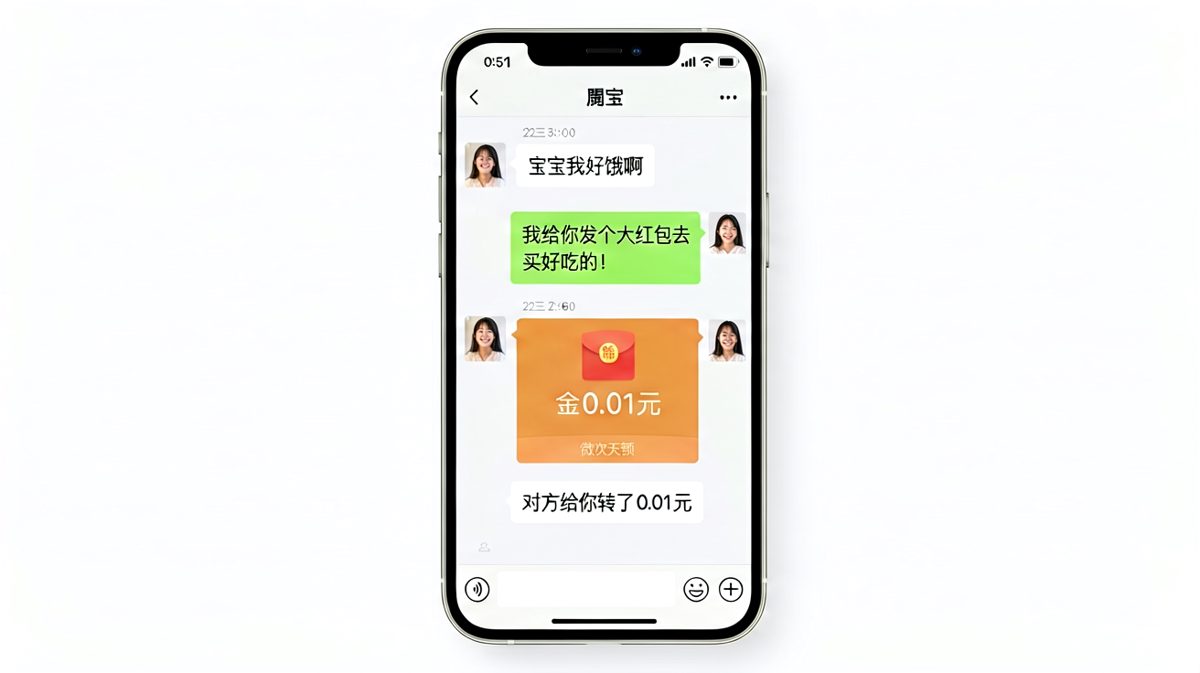 「给你转大额红包！」——结果一分钱