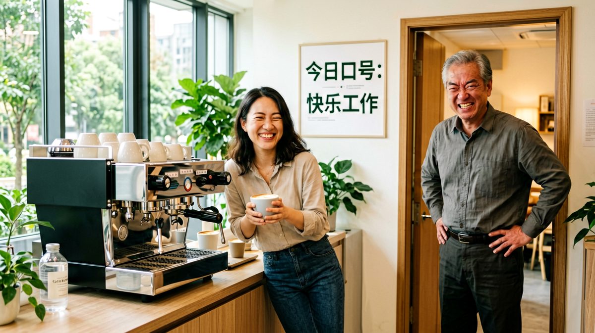 老板以为在训话，员工淡淡一句：我老板比你大。