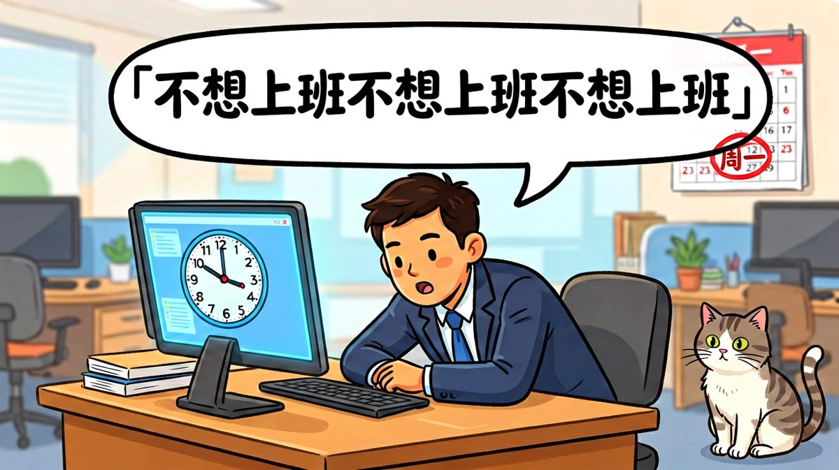 周一早晨的打工魂，已被闹钟杀死