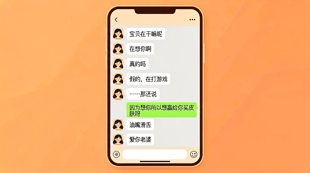 嘴上说想你是假的，想给你买皮肤才是真的
