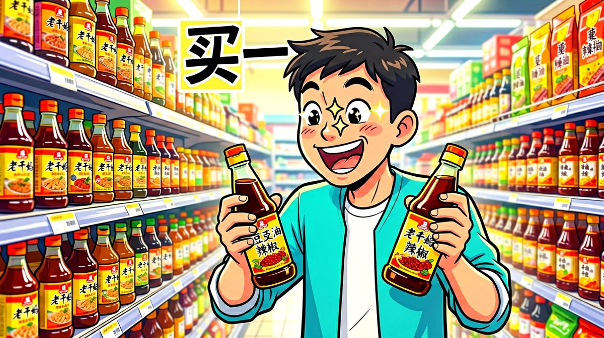 看到促销立刻冲动的购粮现场