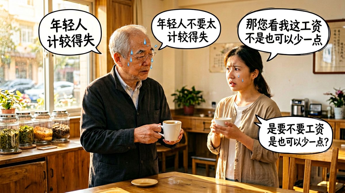 老板劝我别计较得失，我劝老板别计较工资。