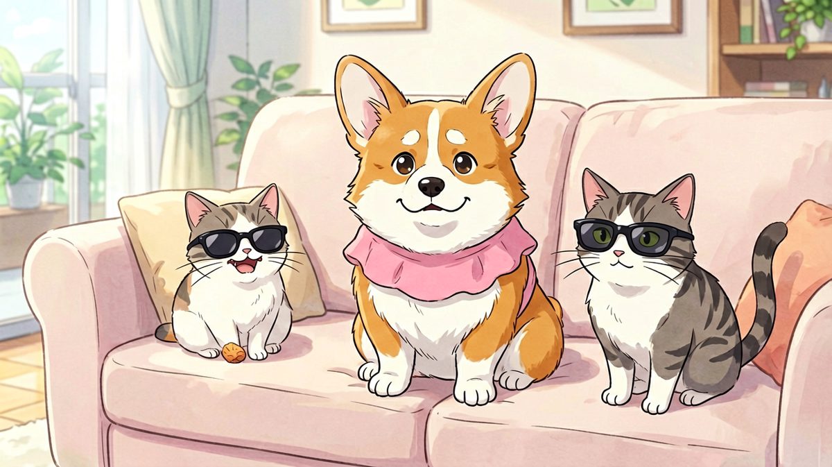 我堂堂柯基，也曾是高冷犬界顶流，如今却沦落到穿裙子……