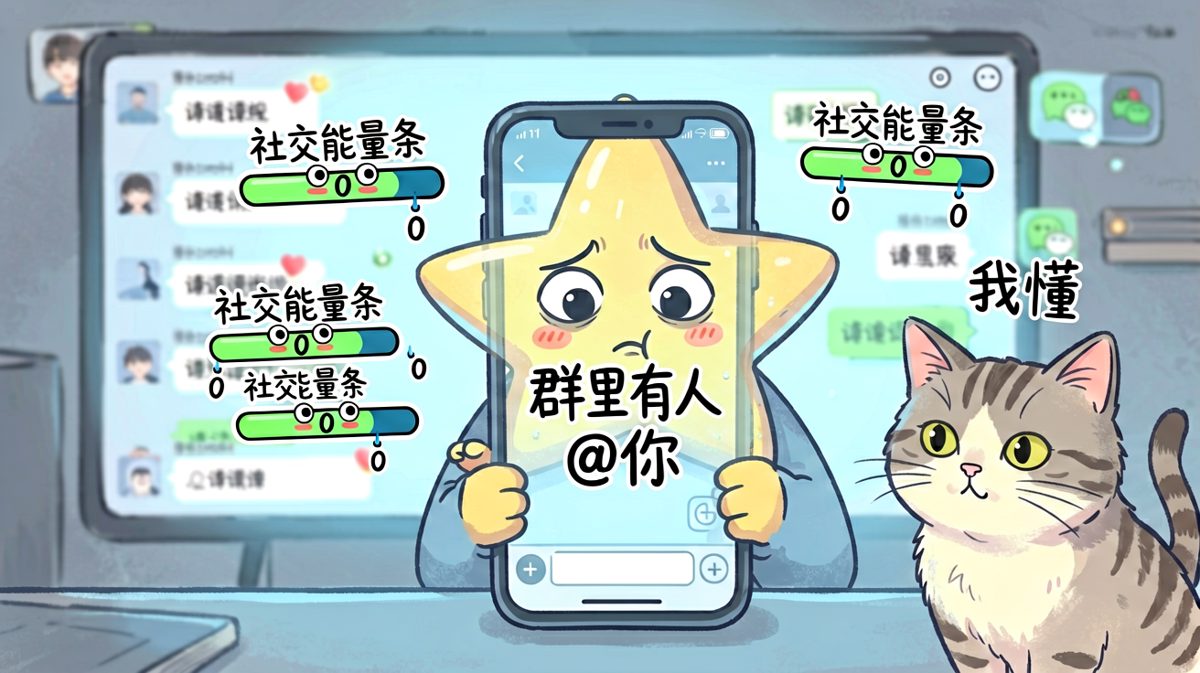 看到'收到请回复'那一刻，我的社交电量已归零。