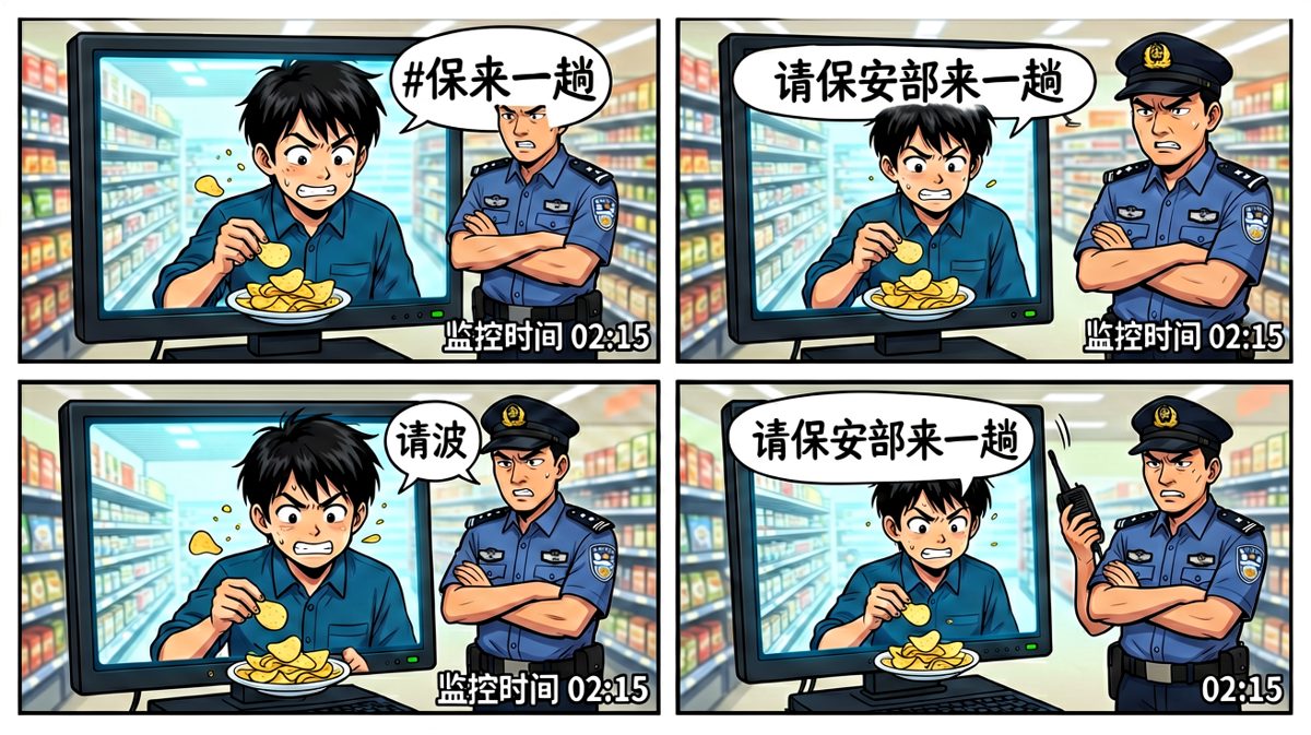 对不起，我们有监控记录……