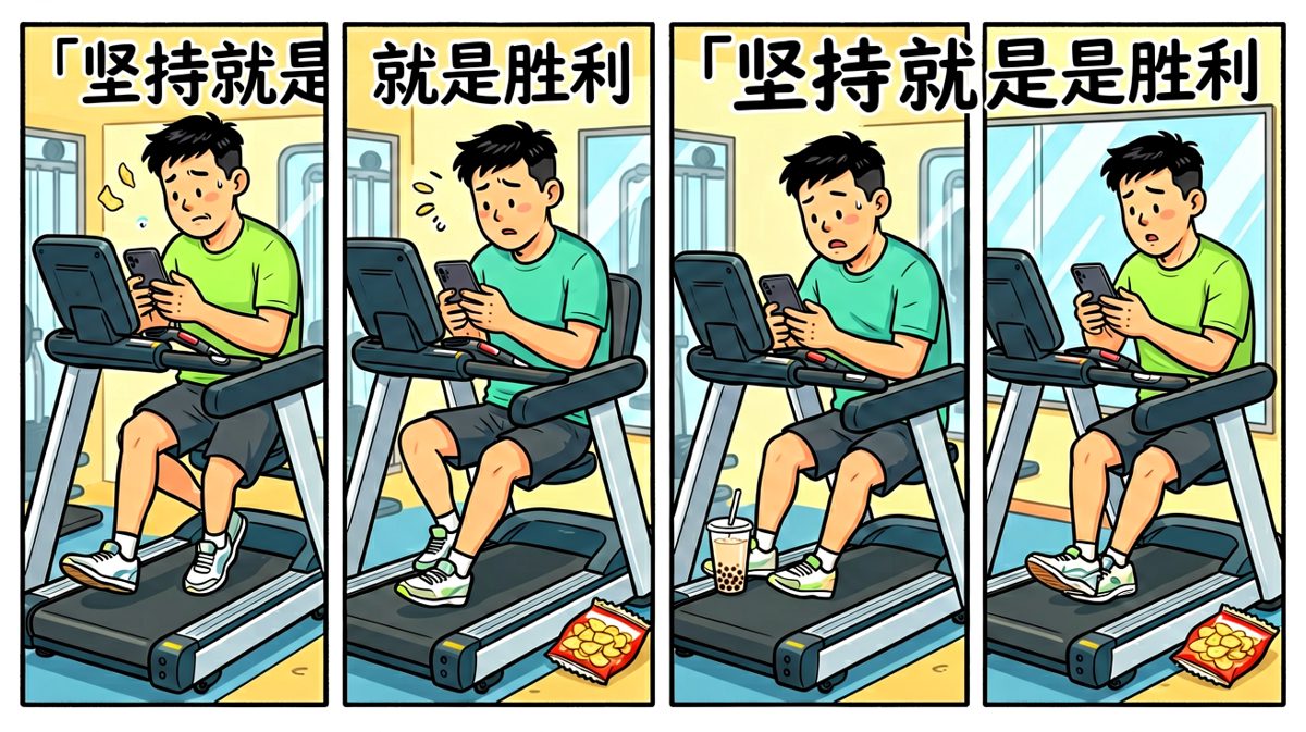 来健身房不是为了锻炼，是为了刷手机！