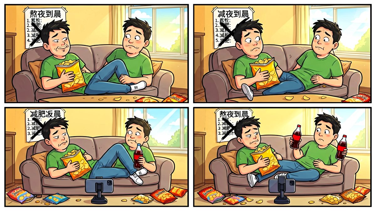 减肥？明天再说吧，今天的薯片才最重要！