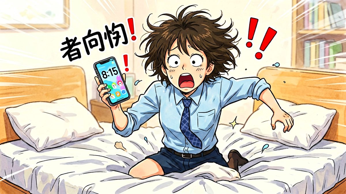惊恐地发现已经迟到一小时