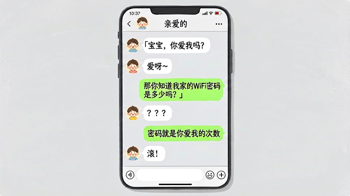 "WiFi密码就是你爱我的次数"——理工男的情话陷阱