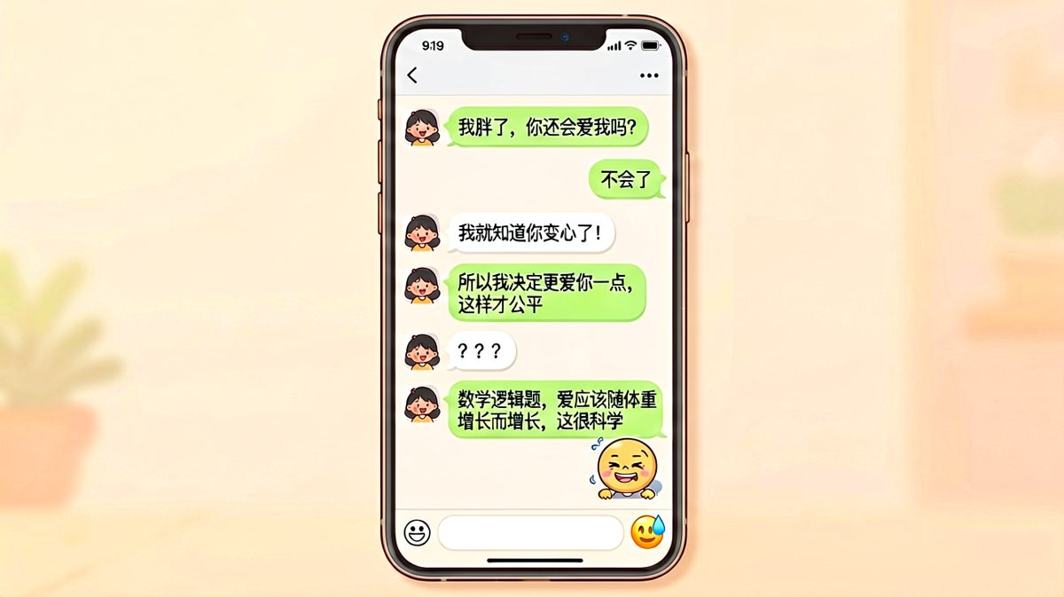"爱应该随体重增长而增长"——直男的求生欲数学课