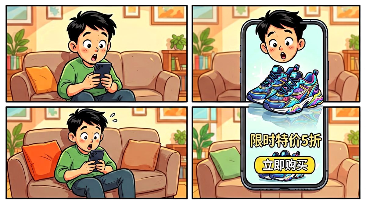 刷到打折运动鞋，果断下单！