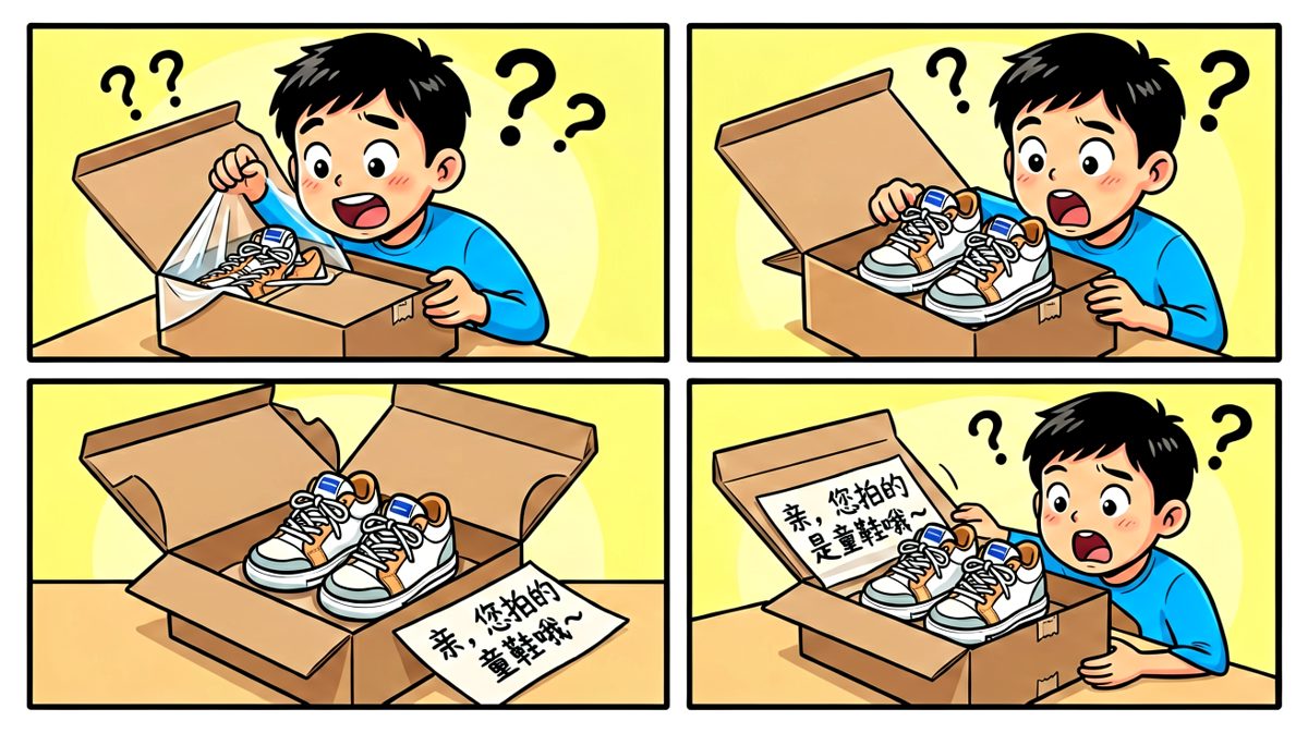 等等……这鞋怎么这么小？！