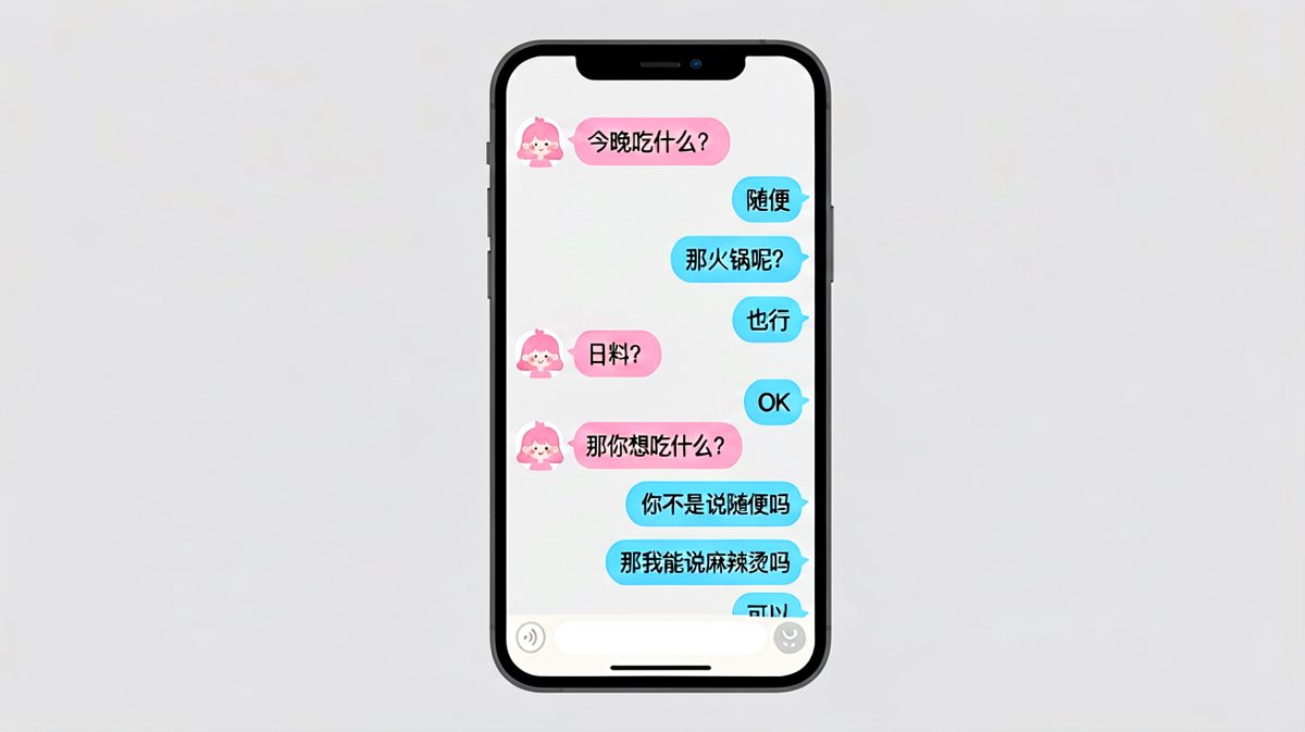 「随便」二字，堪称情侣聊天终极谜题。