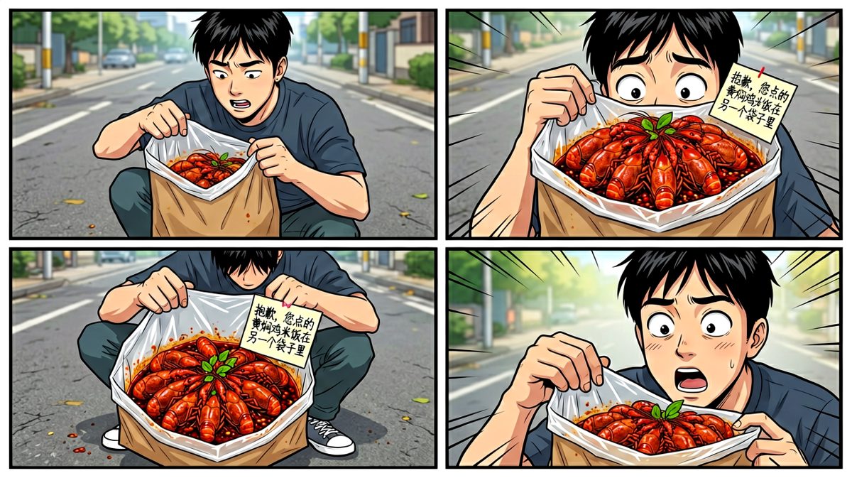 打开袋子——不是我的饭！