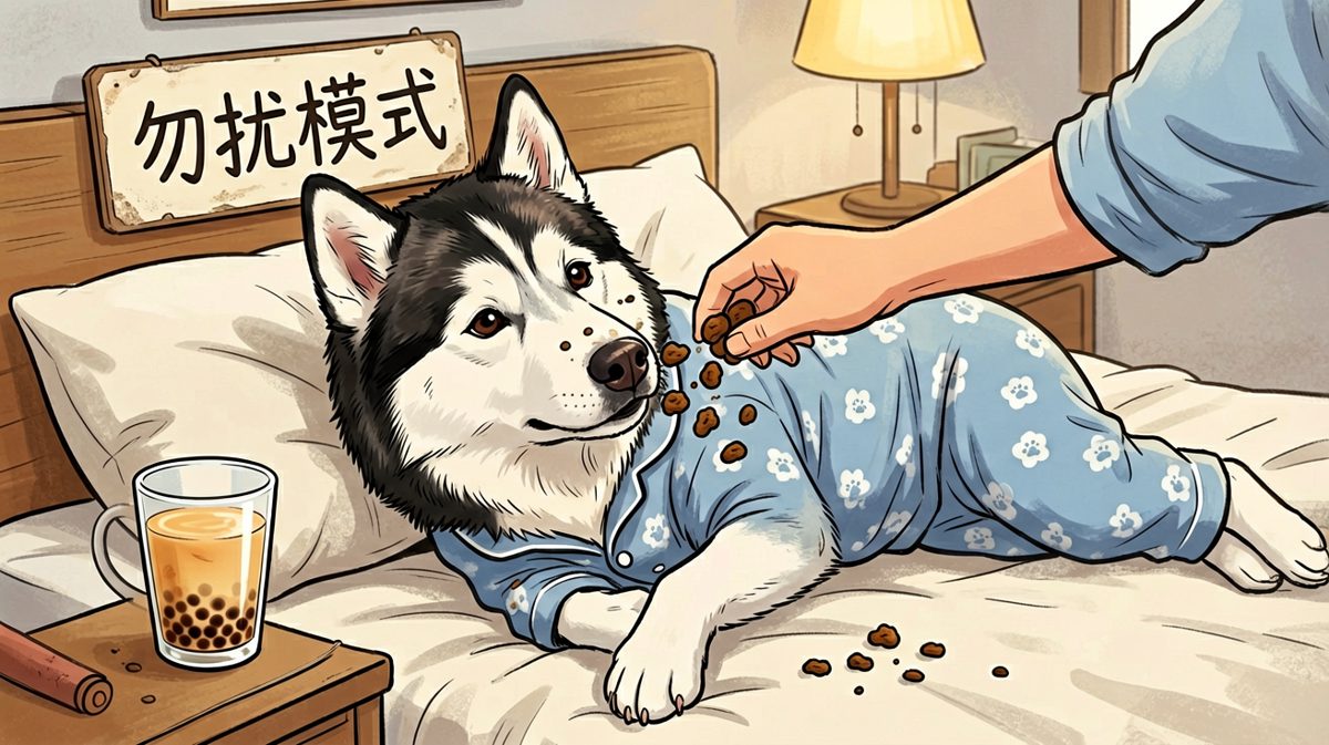 狗：别问我，我已经死了，这袋狗粮你带给我安葬吧