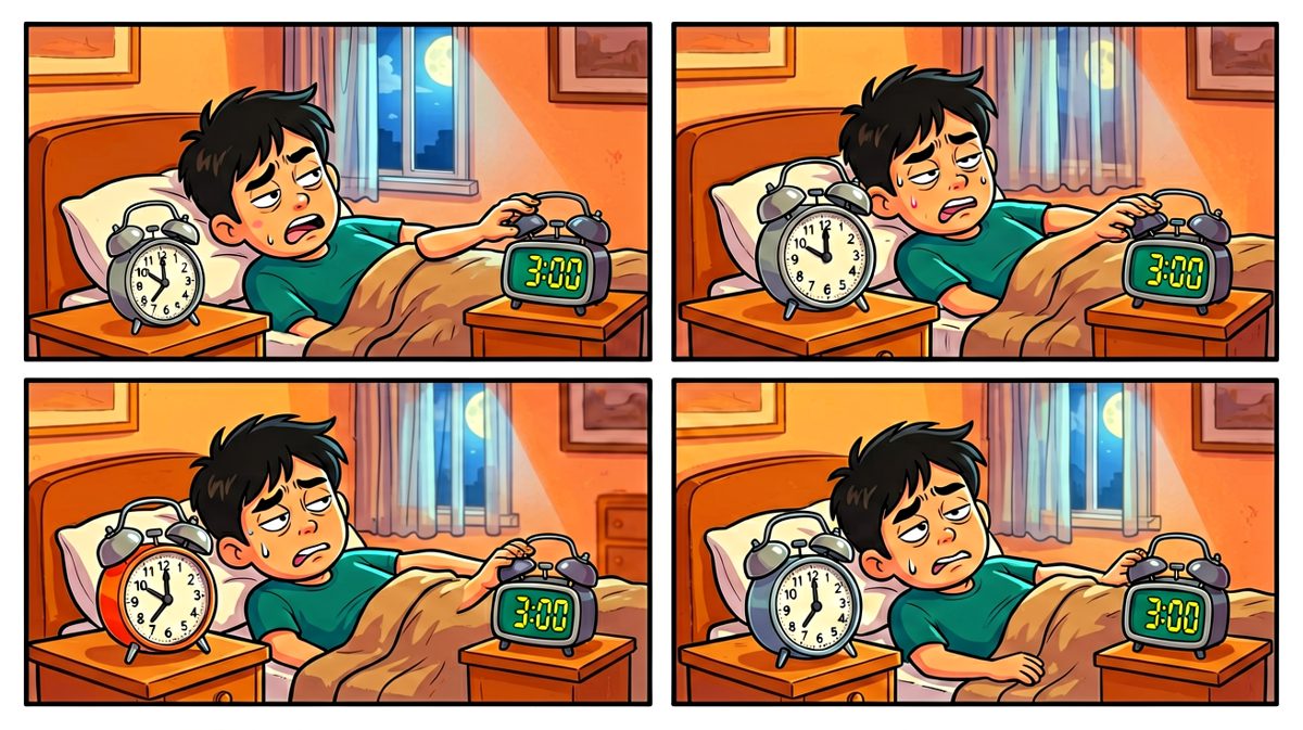 闹钟响起，痛苦的清晨醒来