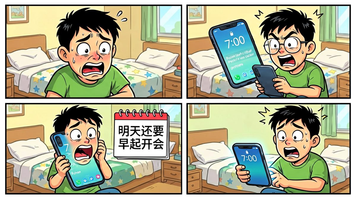 看清时间后的震惊——还有四小时！