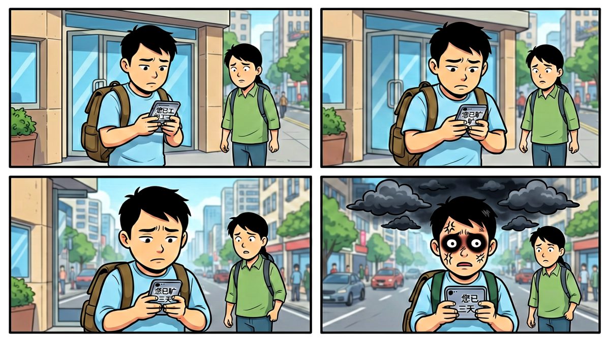 第三天了，老板把我拉黑了。