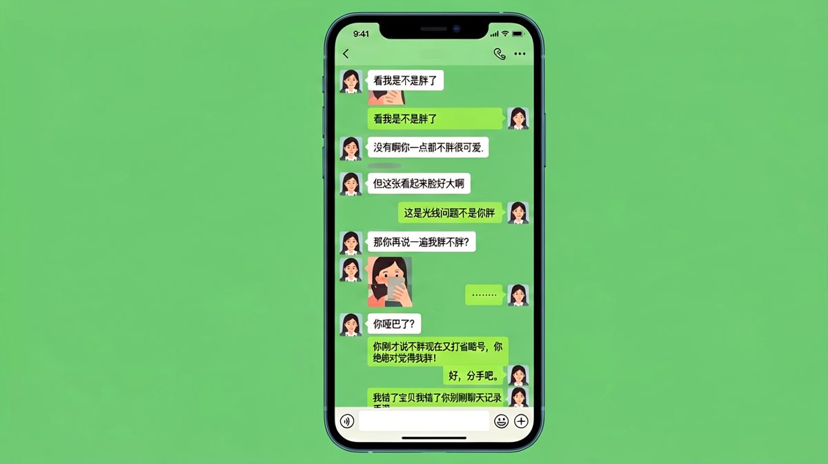 问胖不胖是送命题，答不答都是错，手滑也救不了你