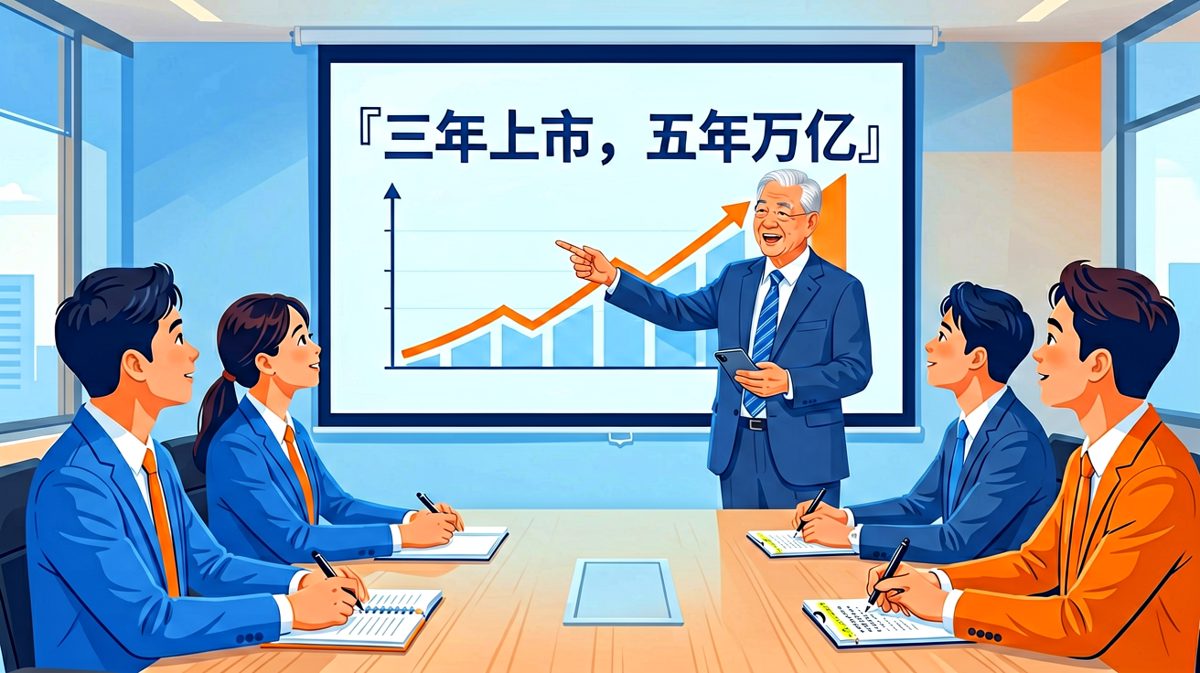老板激情演讲：「公司明年一定上市！」员工小声问旁边人：「他去年也是这么说的吧？」旁边人点头：「他已经把同一张PPT用了三年了。」