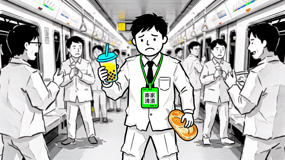 《早高峰地铁：大家都是纸片人》
