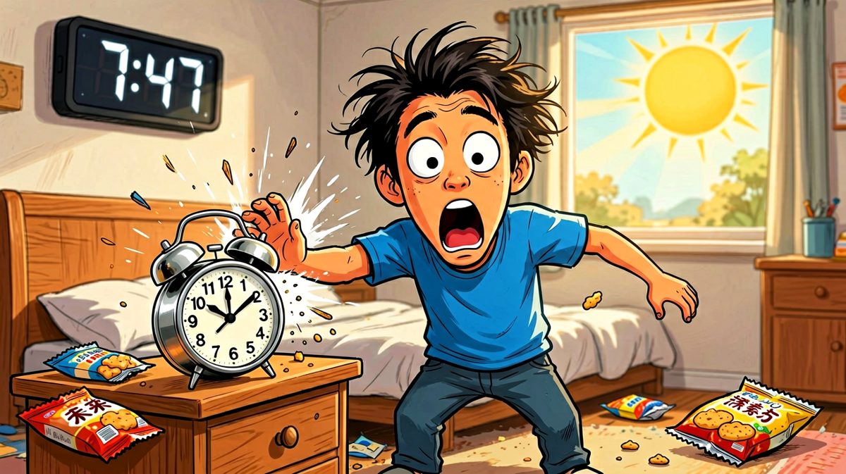 糟了！睡过头了！
