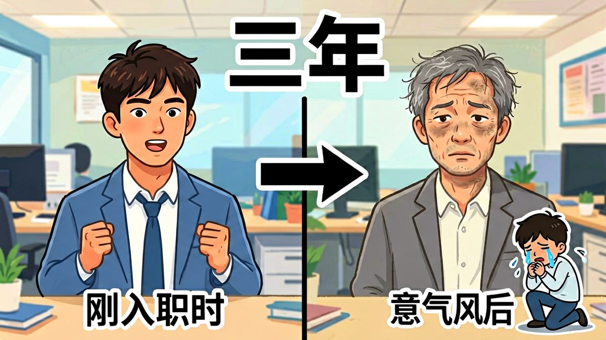 三年前的雄心壮志，三年后的发际线。