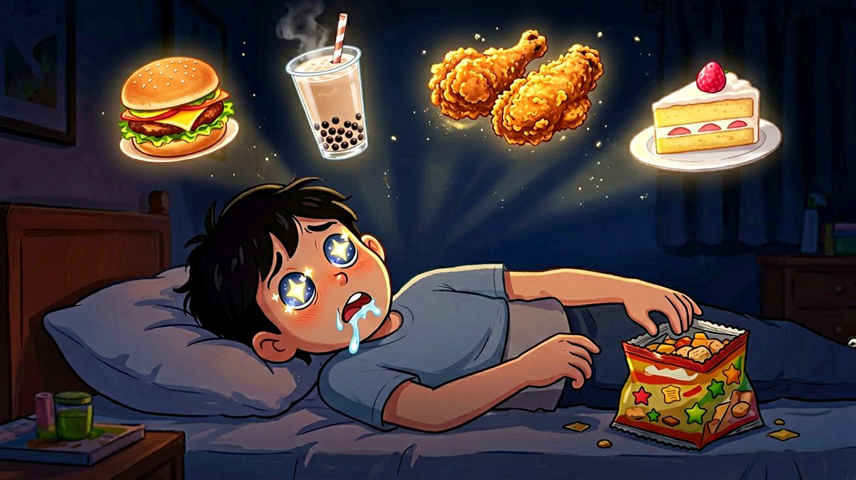 半夜三点，大脑和胃开始了激烈的辩论赛。