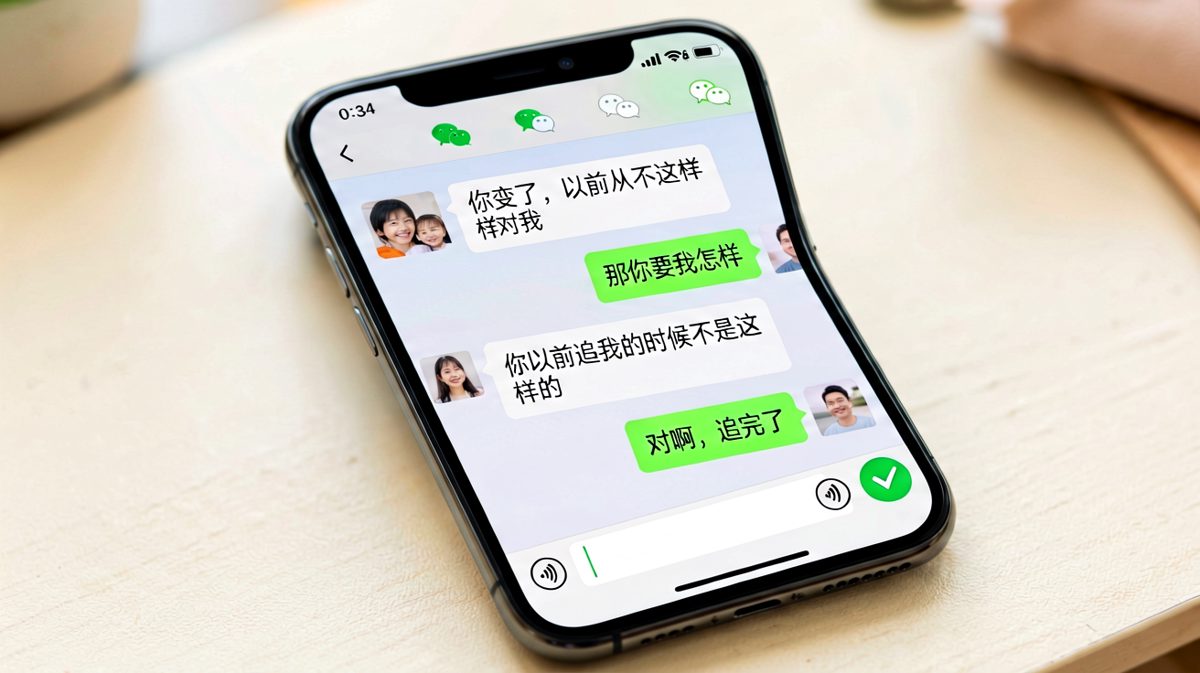 追到手就变冷淡，男生一句话让女生哑口无言。