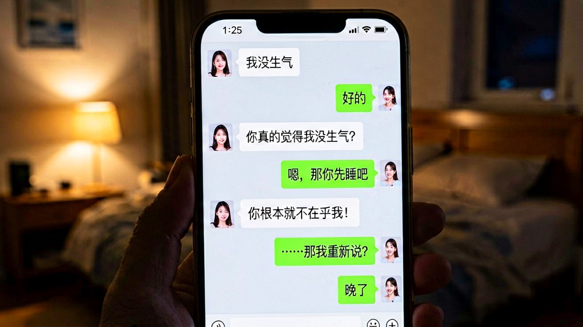 没生气是最危险的信号，男生慢半拍永远追不上。