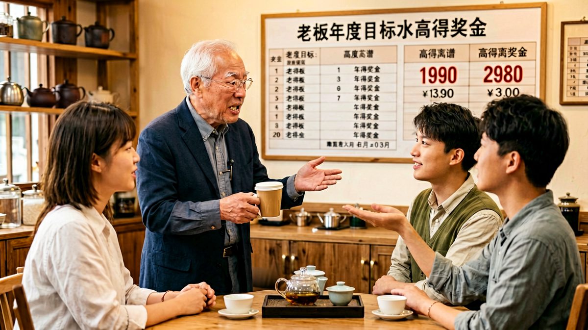 老板对我说：'不要总盯着钱看，要看成长。'——说完他自己去财务室领了双倍年终奖