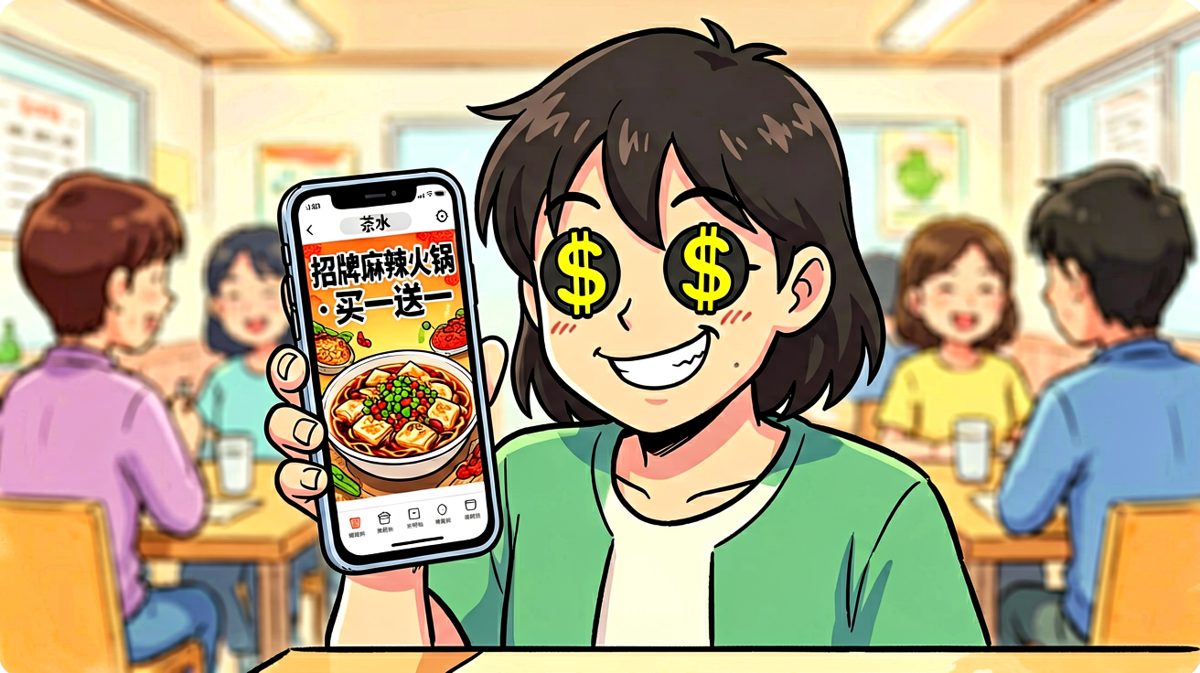 同事发来火锅诱惑，主角眼神瞬间出卖了内心。