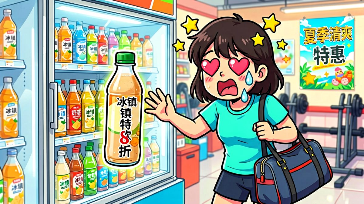 运动完太渴了，来瓶奶茶犒劳一下自己不过分吧？