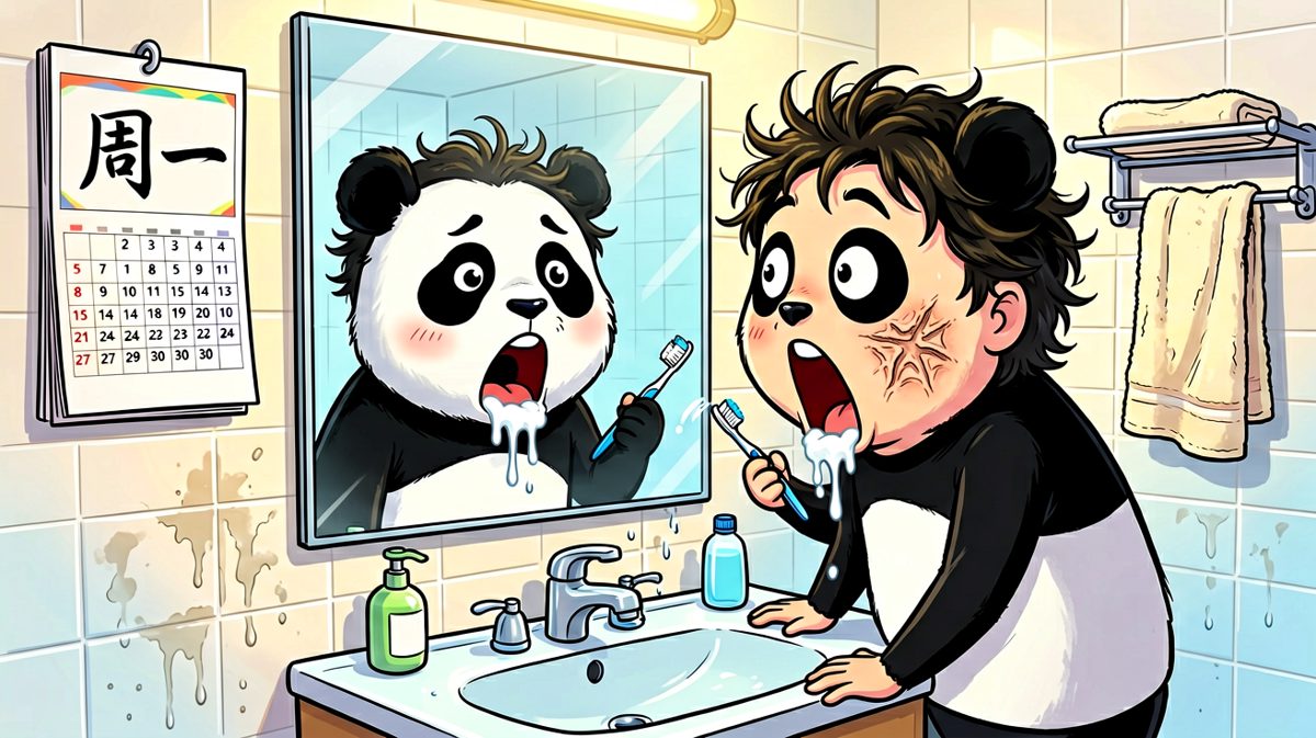 镜中对视，怀疑自己还是不是人