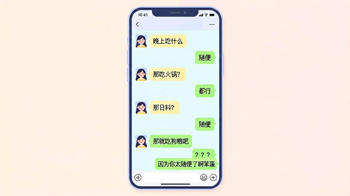 当'随便'遇到'吃狗粮'，男生瞬间懵圈