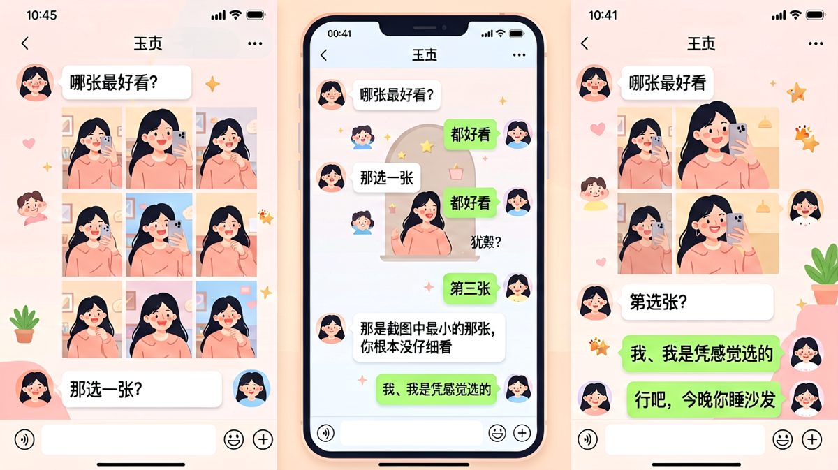选照片选错的代价，是今晚的沙发