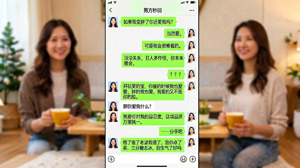 求生欲翻车现场——嘴比脑子快的男人，最终靠一杯奶茶挽回局面。