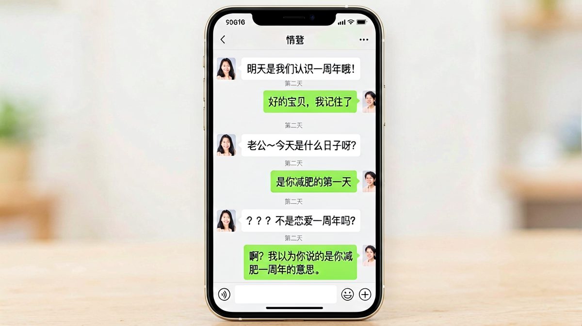 恋爱一周年，结果他以为我在庆祝减肥一周年