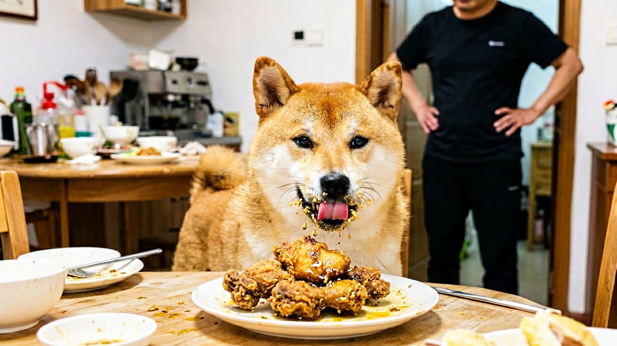 我没有吃，是鸡先动的手