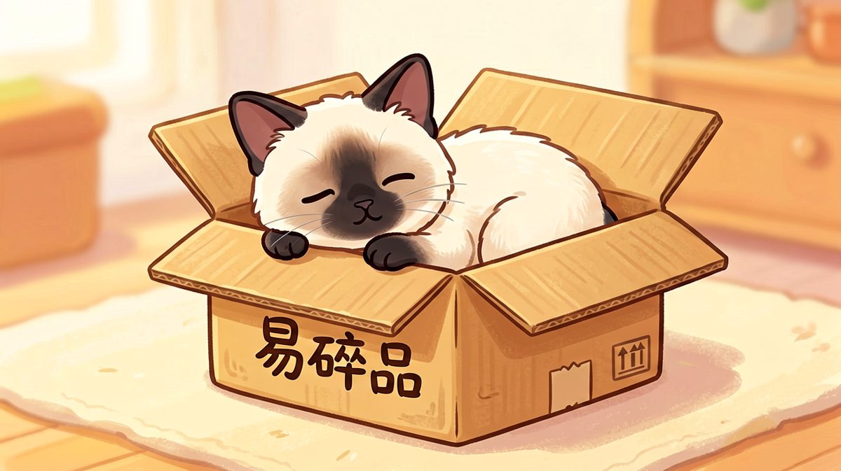 暹罗猫：此箱虽小，但本喵足矣