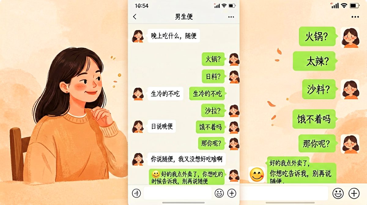 「随便」是情侣间最难的送命题。