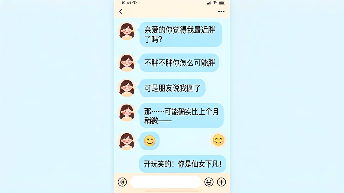送命题秒变求生欲考验，男生的纠结肉眼可见。