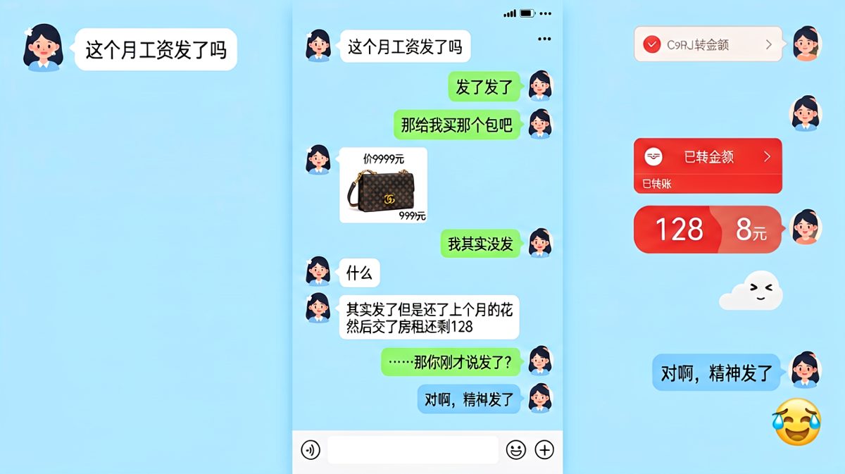 精神发了也是发了，男生的逻辑永远让人语塞。