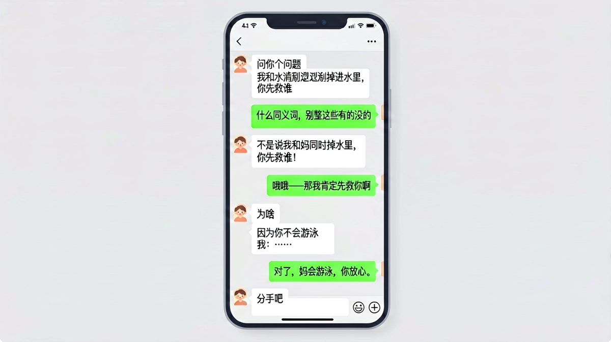 求生欲拉满的一次回答，以分手收尾的经典翻车