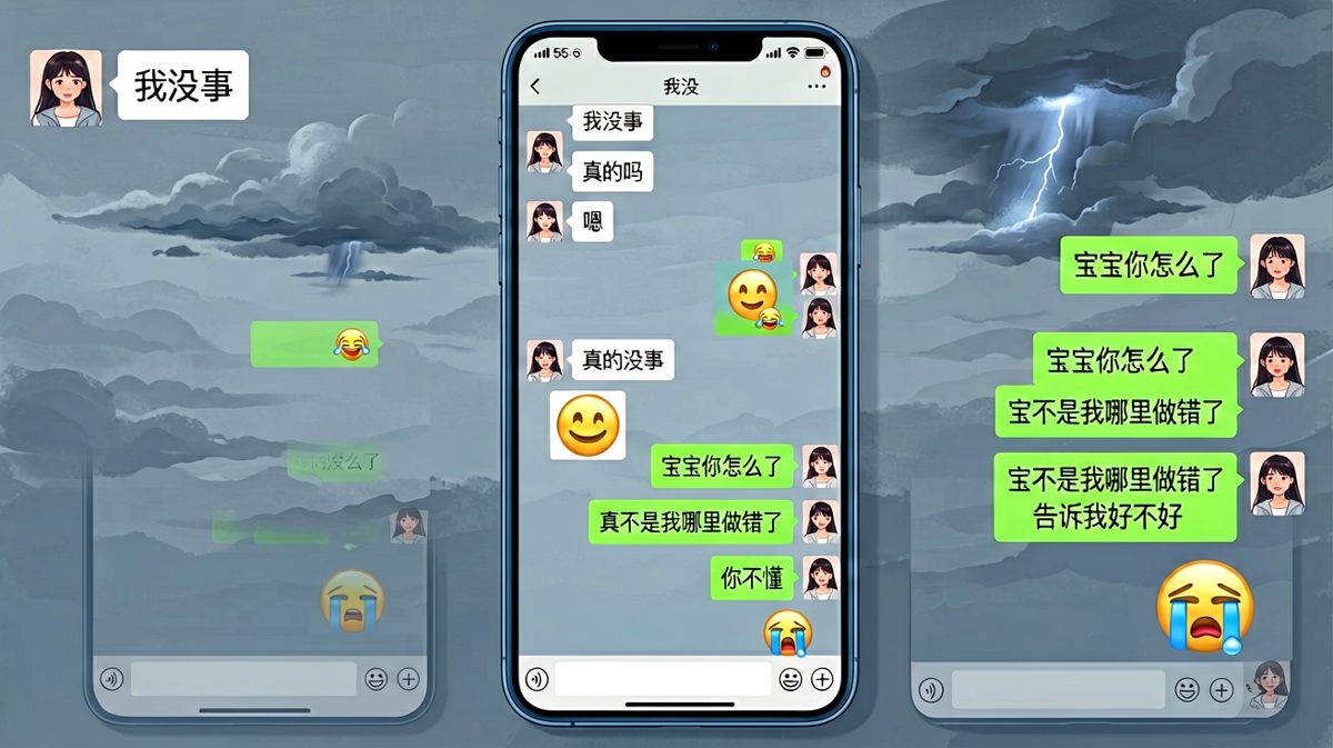 当她说没事的时候，你就已经完了