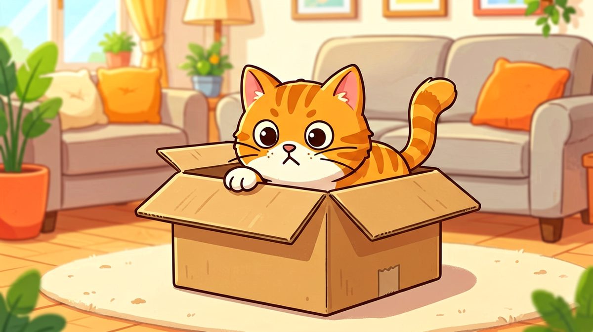 猫：只要我够扁，箱子就困不住我