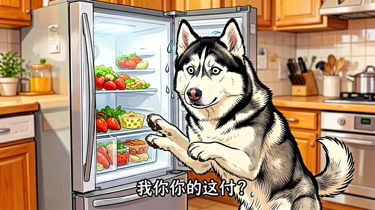 狗：你居然背着我吃好吃的？